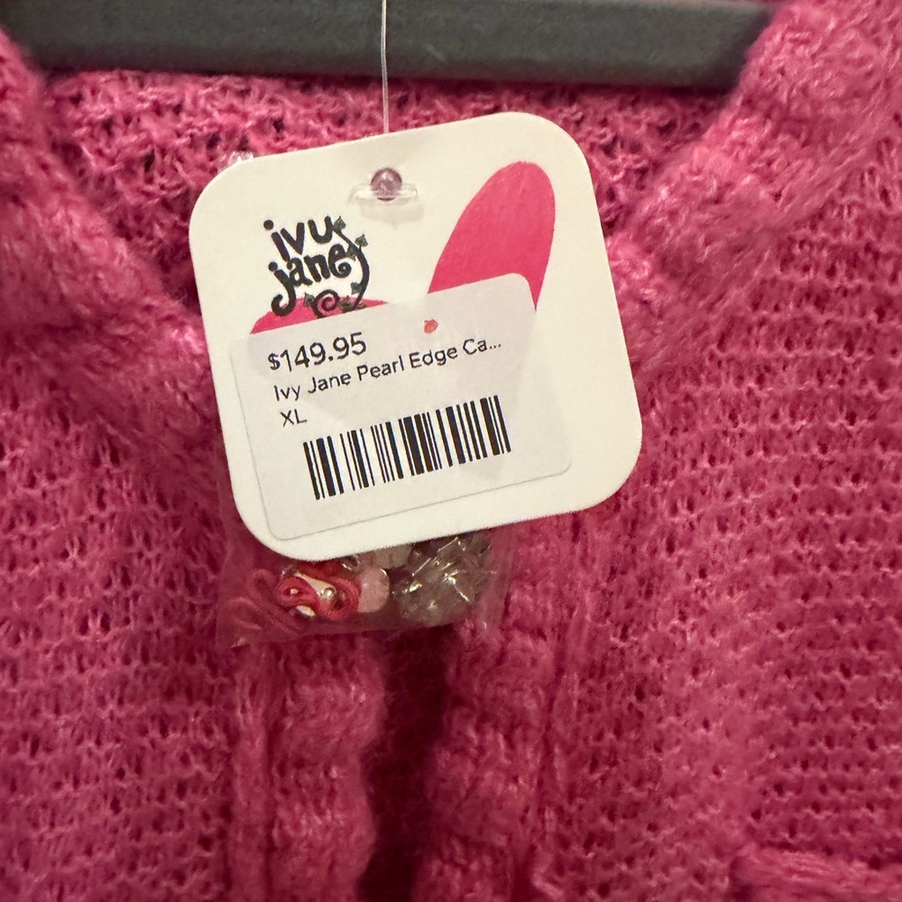 Ivy Jane Vibrant Pink Cardigan